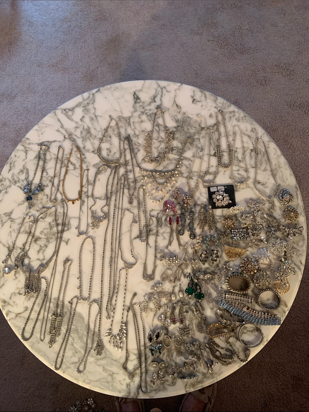 Vintage Mixed Silver and Gold Rhinestone  Women's Jewelry Collection